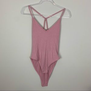 TopShop | Pink Spaghetti Strap Body Suit NWT Sz 8